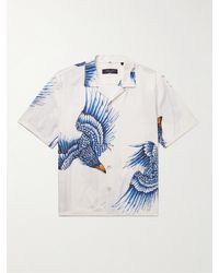 Rag & Bone - Avery Convertible-collar Printed Voile Shirt - Lyst