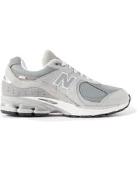 New Balance - 2002r Leather-trimmed Suede And Mesh Sneakers - Lyst