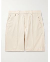 Agnona - Gerade geschnittene Shorts aus Stretch-Baumwoll-Twill - Lyst