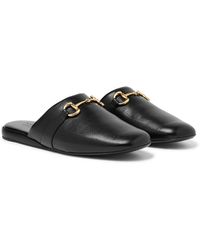 horsebit gucci stripe slingback slipper