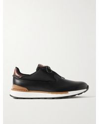 Berluti - Fast Track Torino Leather And Shell Sneakers - Lyst