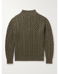 Loro Piana - Ribbed Cable-knit Cashmere Rollneck Sweater - Lyst