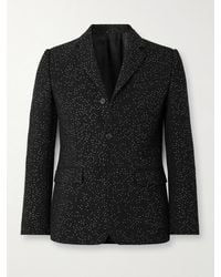 Celine - Slim-Fit Crystal-Embellished Wool-Twill Suit Jacket - Lyst