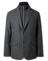 MR P. - Shell-Trimmed Flannel Blazer - Lyst