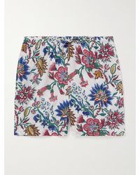Kardo - Olbia Straight-leg Floral-print Cotton Drawstring Shorts - Lyst
