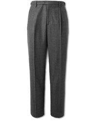 Barena - Masco Slim-Fit Straight-Leg Pleated Virgin Wool Trousers - Lyst