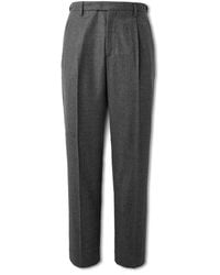 Barena - Masco Slim-Fit Straight-Leg Pleated Virgin Wool Trousers - Lyst