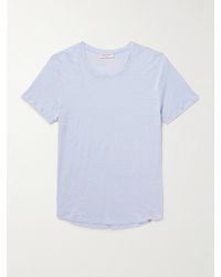 Orlebar Brown - Ob-T Slim-Fit Linen-Jersey T-Shirt - Lyst