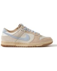 Nike - Dunk Low Mesh-trimmed Suede Sneakers - Lyst