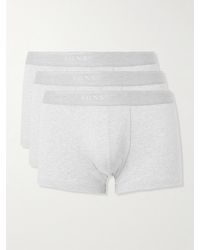 Sunspel - Three-Pack Stretch-Cotton Boxer Briefs - Lyst