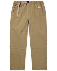 Nike - Acg Straight-Leg Belted Logo-Embroidered Shell Trousers - Lyst
