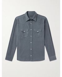 Tom Ford - Camicia in velluto a coste di cotone - Lyst