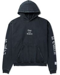 GALLERY DEPT. 90's Recycle Distressed Printed Cotton-jersey Hoodie