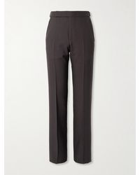 Tom Ford - Tapered Grain De Poudre Wool Suit Trousers - Lyst