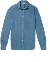 Boglioli - Slim-fit Garment-dyed Linen Shirt - Lyst