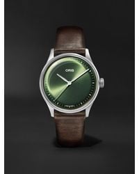 Oris - Artelier S Automatic 38mm Stainless Steel And Leather Watch - Lyst