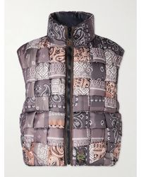 Kapital - Quilted Patchwork Bandana-print Shell Gilet - Lyst