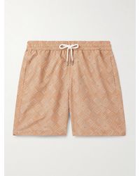 Frescobol Carioca - Santos Straight-Leg Mid-Length Printed Recycled Swim Shorts - Lyst