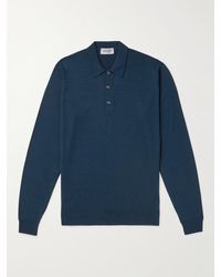 John Smedley - Belper Slim-fit Merino Wool Polo Shirt - Lyst