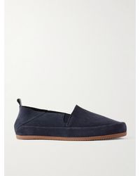 Mulo - Travel Collapsible-heel Suede Loafers - Lyst