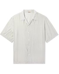 Barena - Solana Camp-collar Garment-dyed Silk Shirt - Lyst