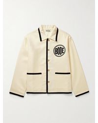 Bode - Player Bead-Embellished Felted Wool-Blend Twill Jacket - Lyst