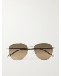 Oliver Peoples - Rivetti Aviator-style Titanium Sunglasses - Lyst