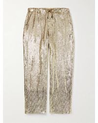 Dries Van Noten - Pantaloni A Gamba Larga - Lyst