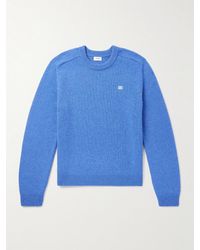 Celine - Pullover aus einer Woll-Kaschmirmischung mit Logostickerei - Lyst