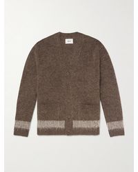 NN07 - Russell 60012 Striped Alpaca-Blend Cardigan - Lyst