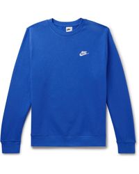 Nike - Sportswear Club Logo-embroidered Cotton-blend Tech Fleece Sweatshirt - Lyst