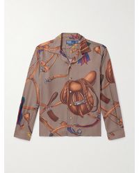 Polo Ralph Lauren - Cladys Convertible-Collar Printed Voile Shirt - Lyst