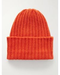 Thom Sweeney - Ribbed Cashmere Beanie - Lyst