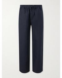 Saman Amel - Straight-Leg Linen Trousers - Lyst