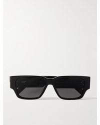 Dior - CD Diamond S5I Sonnenbrille mit D-Rahmen aus Azetat und silberfarbenen Details - Lyst