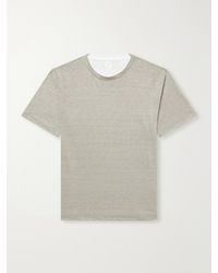 Eleventy - Linen T-Shirt - Lyst
