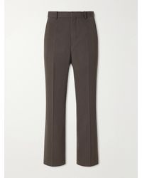 AURALEE - Straight-Leg Wool-Gabardine Trousers - Lyst