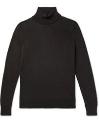ZEGNA - Cashmere And Silk-Blend Rollneck Sweater - Lyst