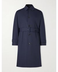 Lardini - Virgin Wool-Gabardine Trench Coat - Lyst