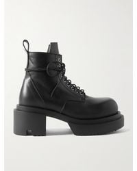 Rick Owens - Low Army Bogun Platform Leather Boots - Lyst
