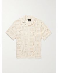 Portuguese Flannel - Hemd aus einer gehäkelten Baumwollmischung mit Reverskragen - Lyst
