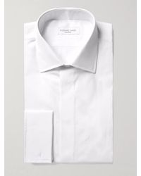 Richard James - White Slim-fit Double-cuff Cotton-poplin Shirt - Lyst