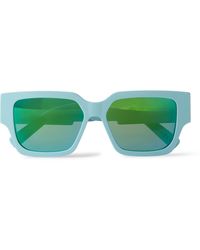 Dior - Cd Su Square-frame Acetate And Silver-tone Sunglasses - Lyst