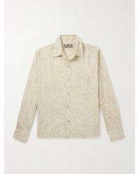 Kartik Research - Camp-collar Floral-print Cotton-gauze Shirt - Lyst