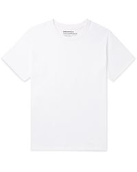 Nanamica Coolmax Cotton-blend Jersey T-shirt - White