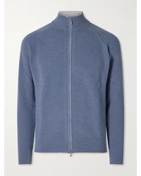 Eleventy - Wool Zip-Up Sweater - Lyst