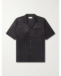 Dries Van Noten - Camp-Collar Satin-Twill Shirt - Lyst