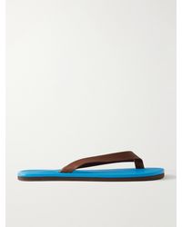 AURALEE - Leather Flip-Flops - Lyst