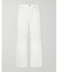 Loewe - Wide-Leg Anagram-Embroidered Jeans - Lyst