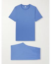 Zimmerli of Switzerland - Sea Island Cotton-Jersey Pyjama Set - Lyst